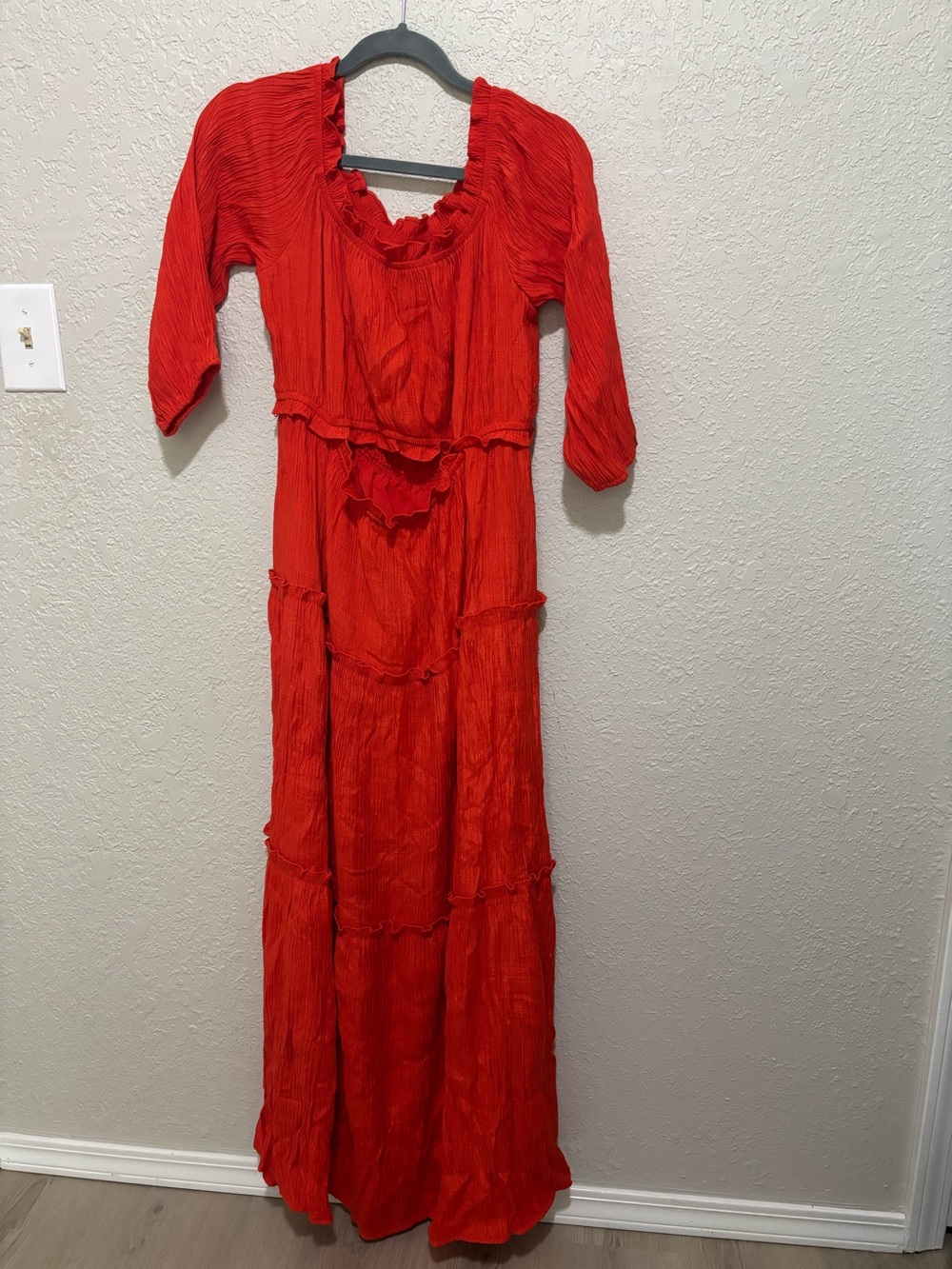 Orange maxi dress